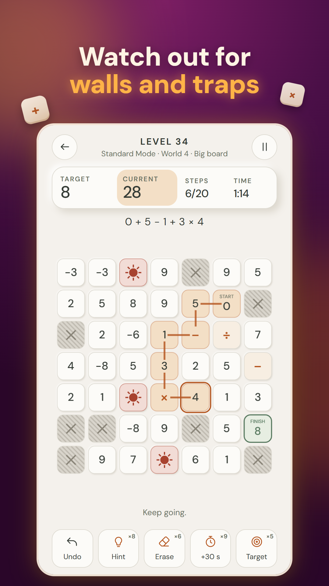 Matrixo : Math Path Puzzle screenshot 4