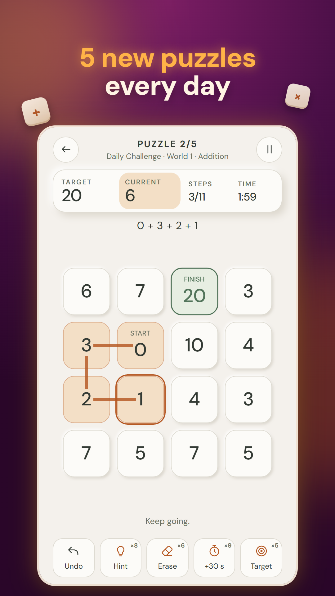 Matrixo : Math Path Puzzle screenshot 6