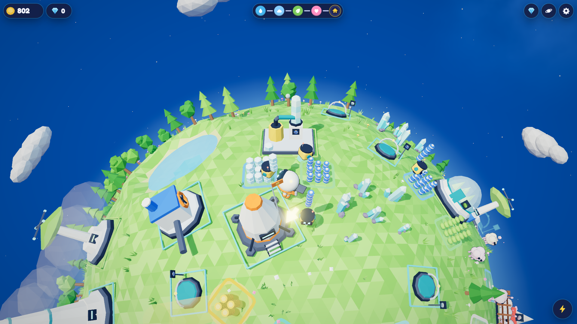 Tiny Planet: Space Colony screenshot 3