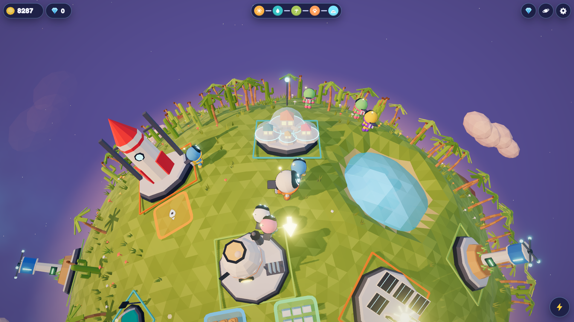 Tiny Planet: Space Colony screenshot 4