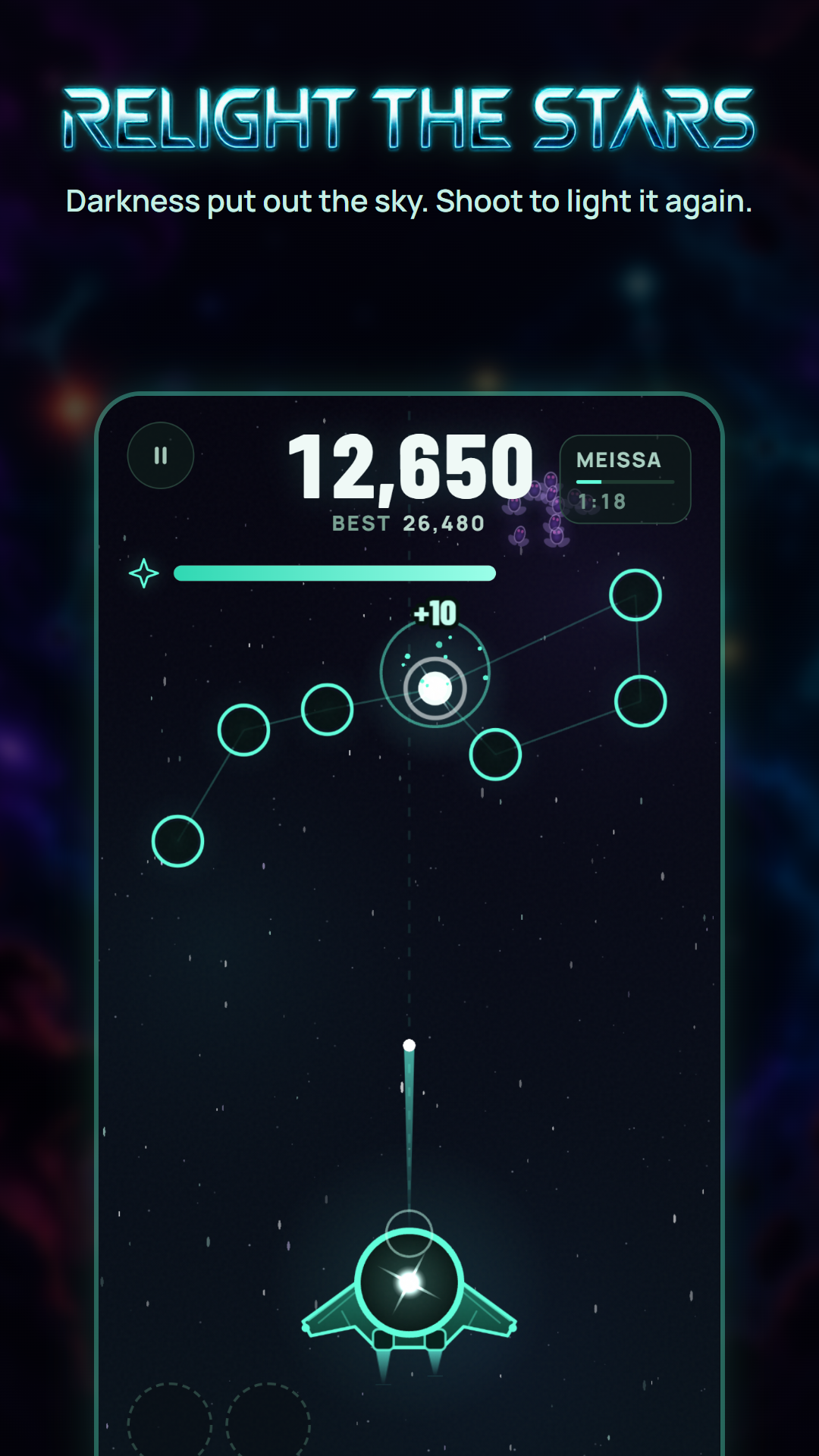 NOKTA: Space Shooter Arcade screenshot 1