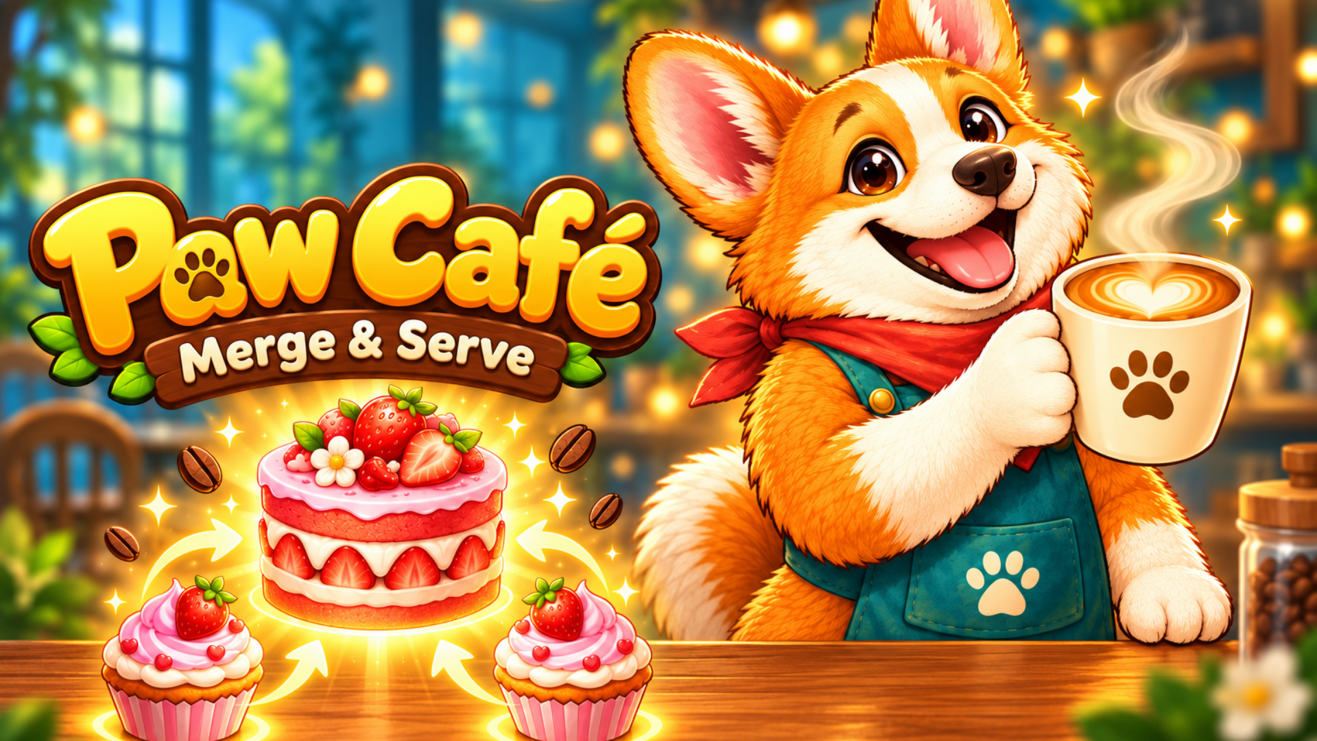Paw Café: Merge & Serve