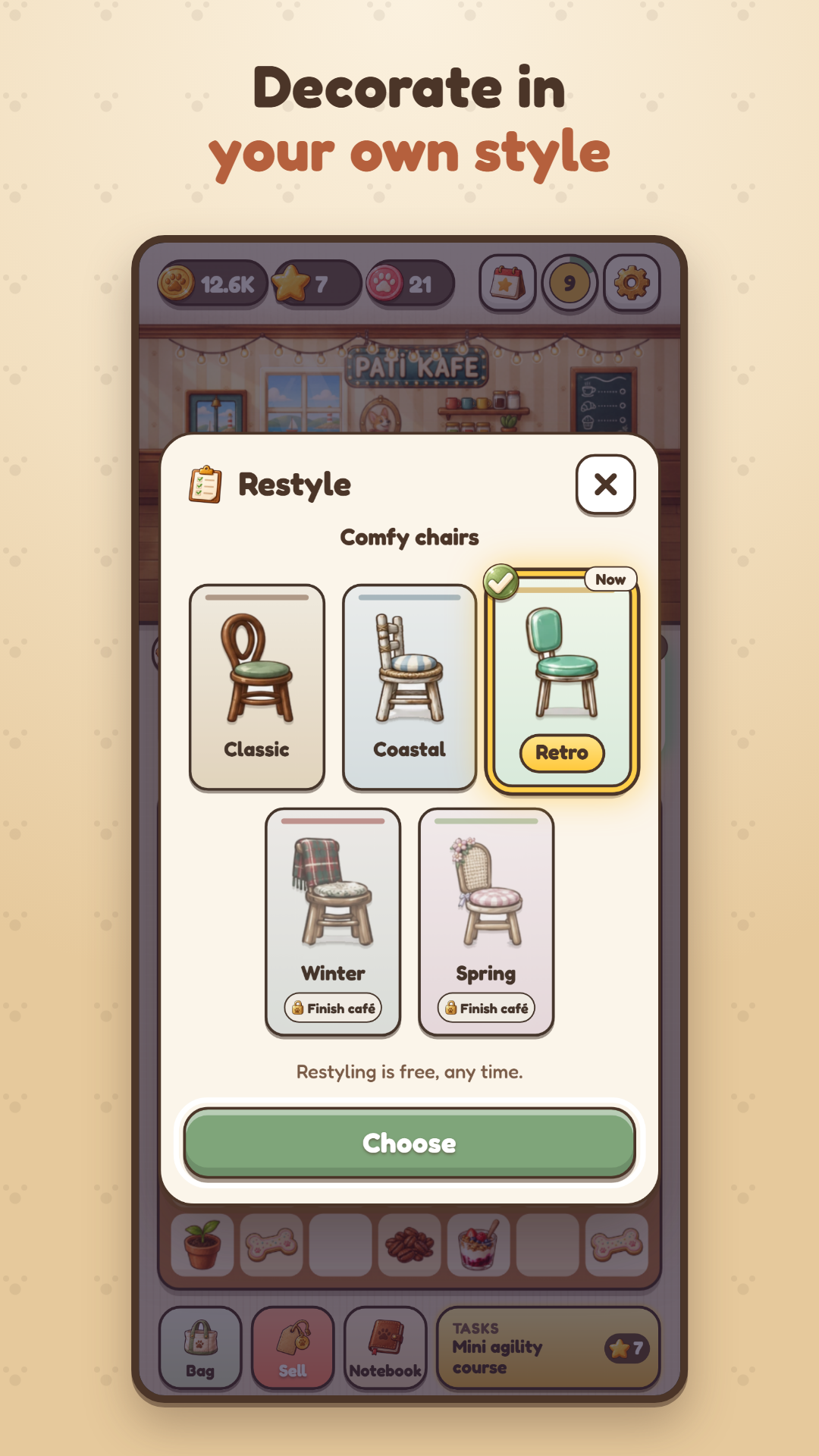 Paw Café: Merge & Serve screenshot 2