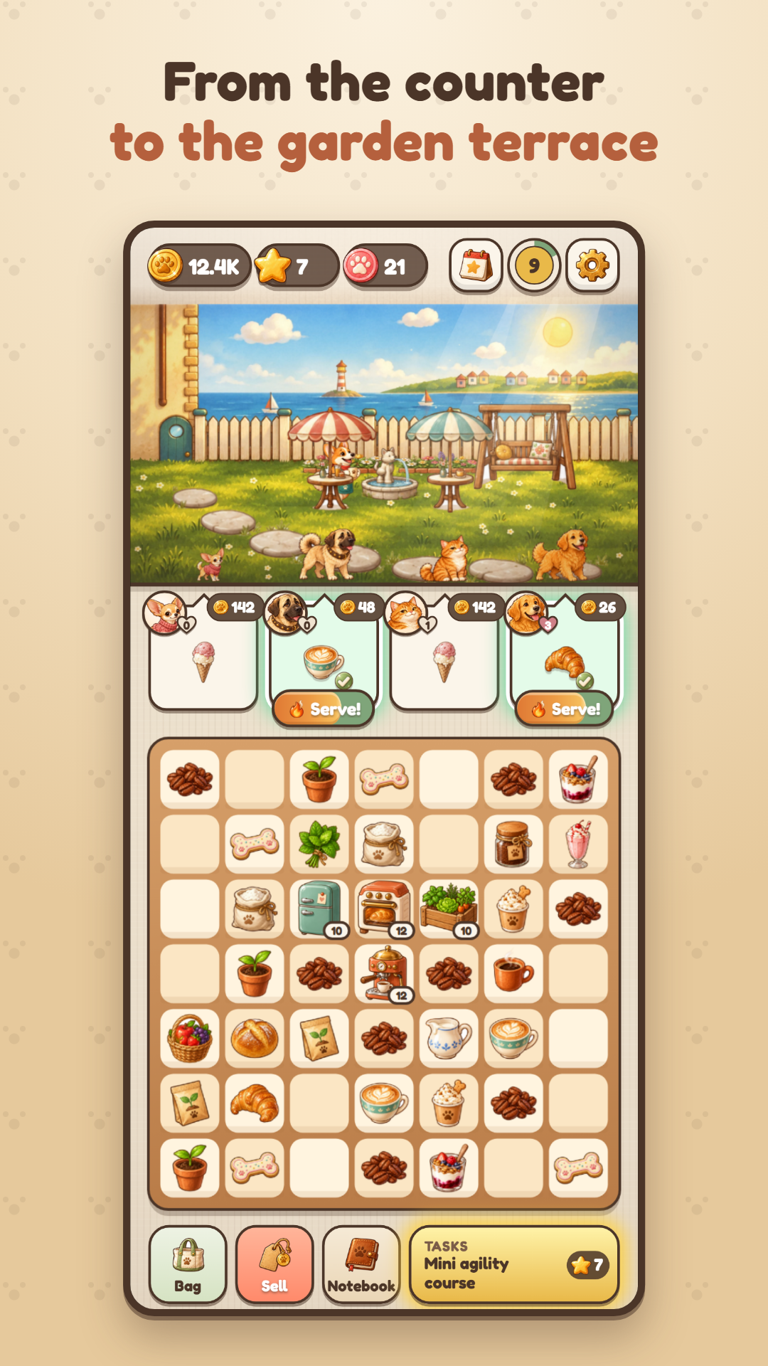 Paw Café: Merge & Serve screenshot 5