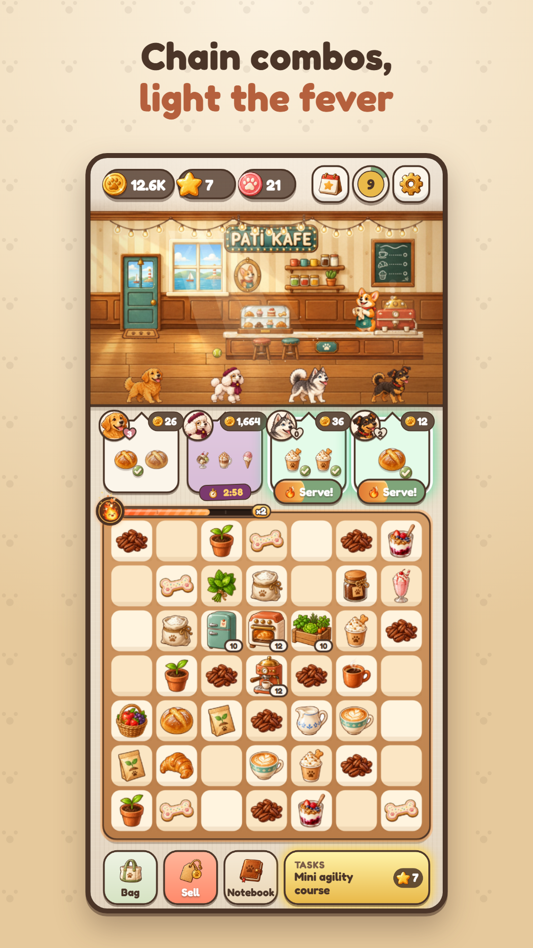 Paw Café: Merge & Serve screenshot 8